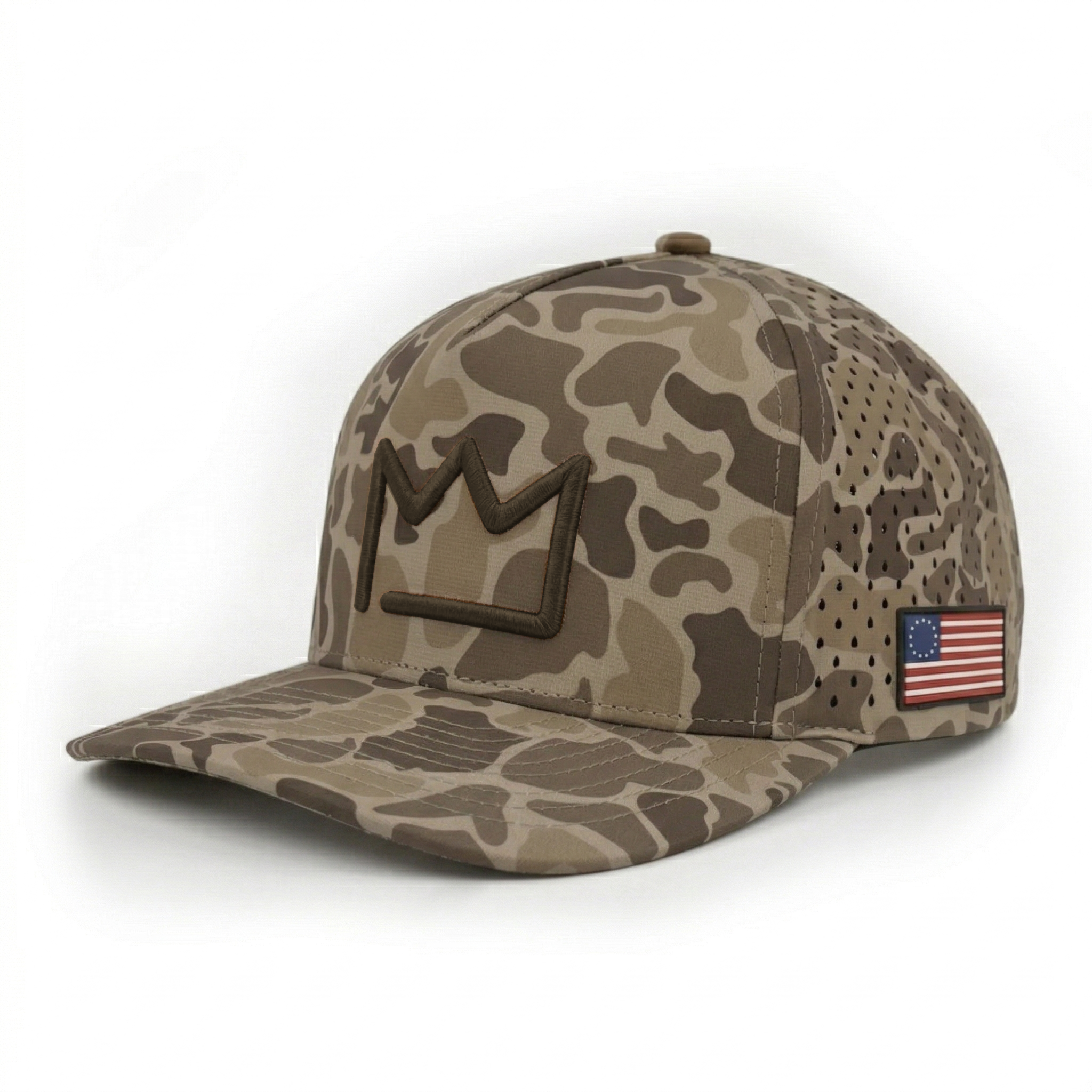 Crown Logo Snapback - Camo