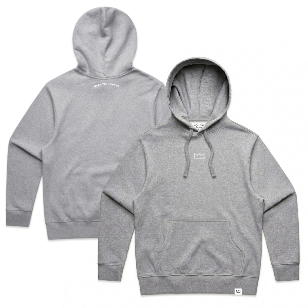 Embroidered Logo Hoodie - Heather Gray