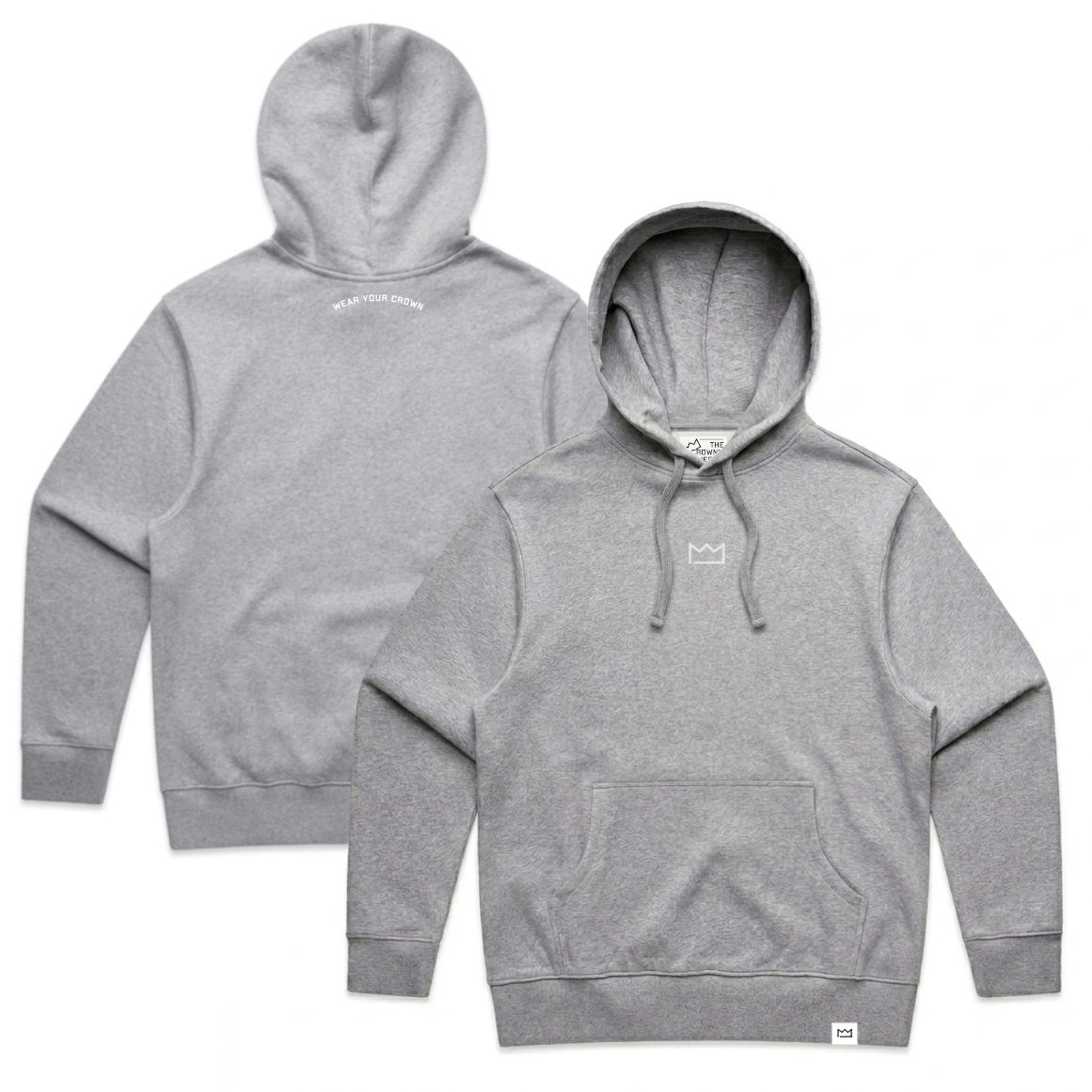 Embroidered Logo Hoodie - Heather Gray