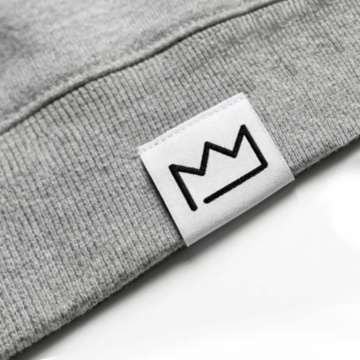 Embroidered Logo Hoodie - Heather Gray