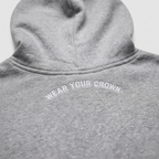 Embroidered Logo Hoodie - Heather Gray