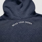 Embroidered Logo Hoodie - Navy