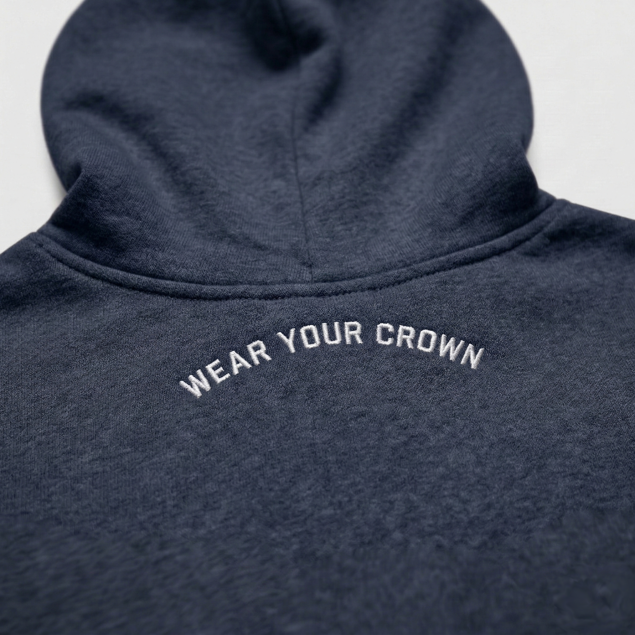 Embroidered Logo Hoodie - Navy