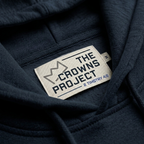 Embroidered Logo Hoodie - Navy