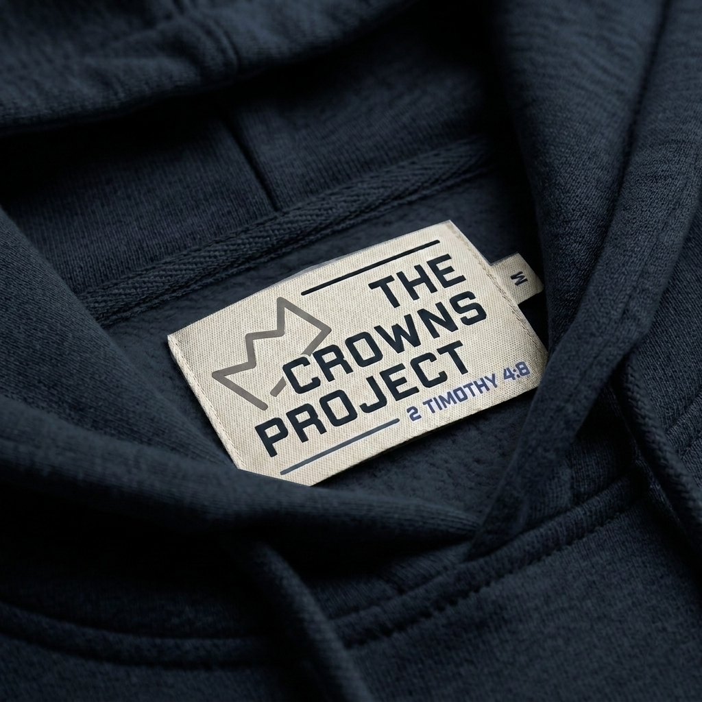 Embroidered Logo Hoodie - Navy