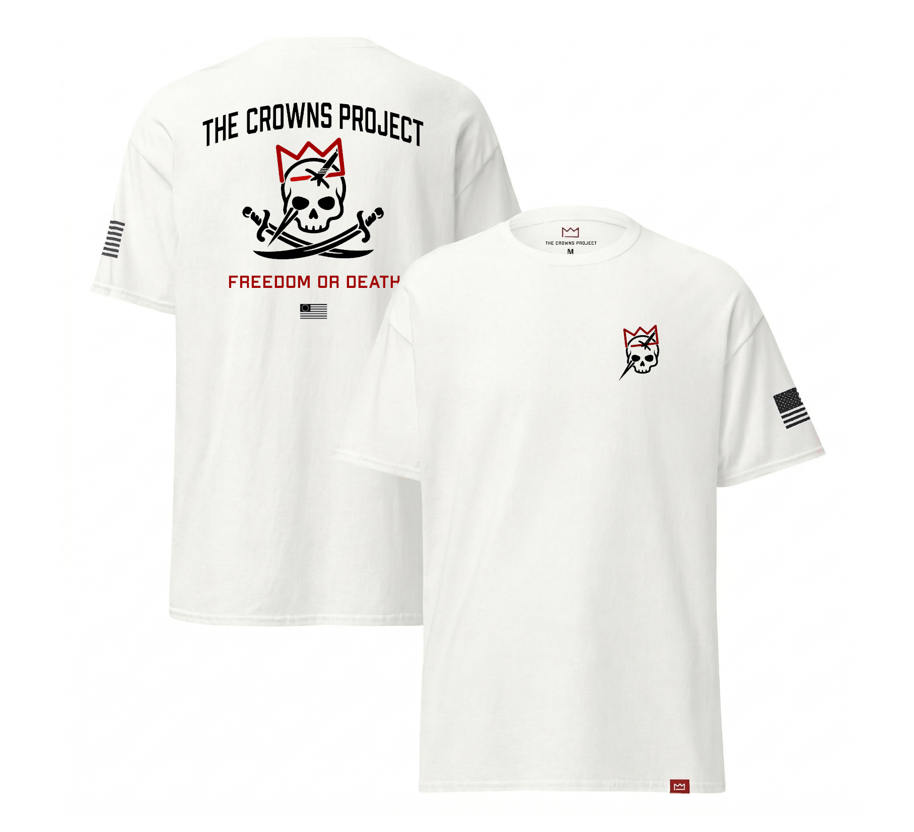 The Crowned Roger Tee - White